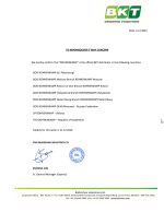 BKT Distributor Certificate