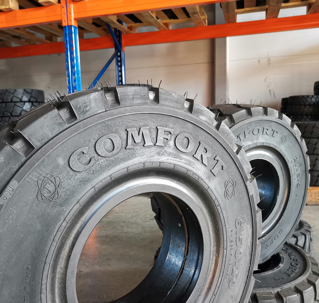 На складах компании Bohnenkamp в России уже имеются в наличии цельнолитые шины Comfort®